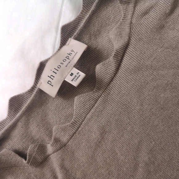 Philosophy 1/4 Sleeve Knit  Top - Picture 2 of 5